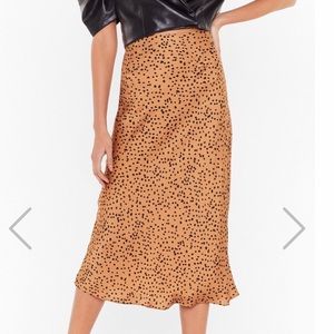 Nasty Gal satin pencil skirt